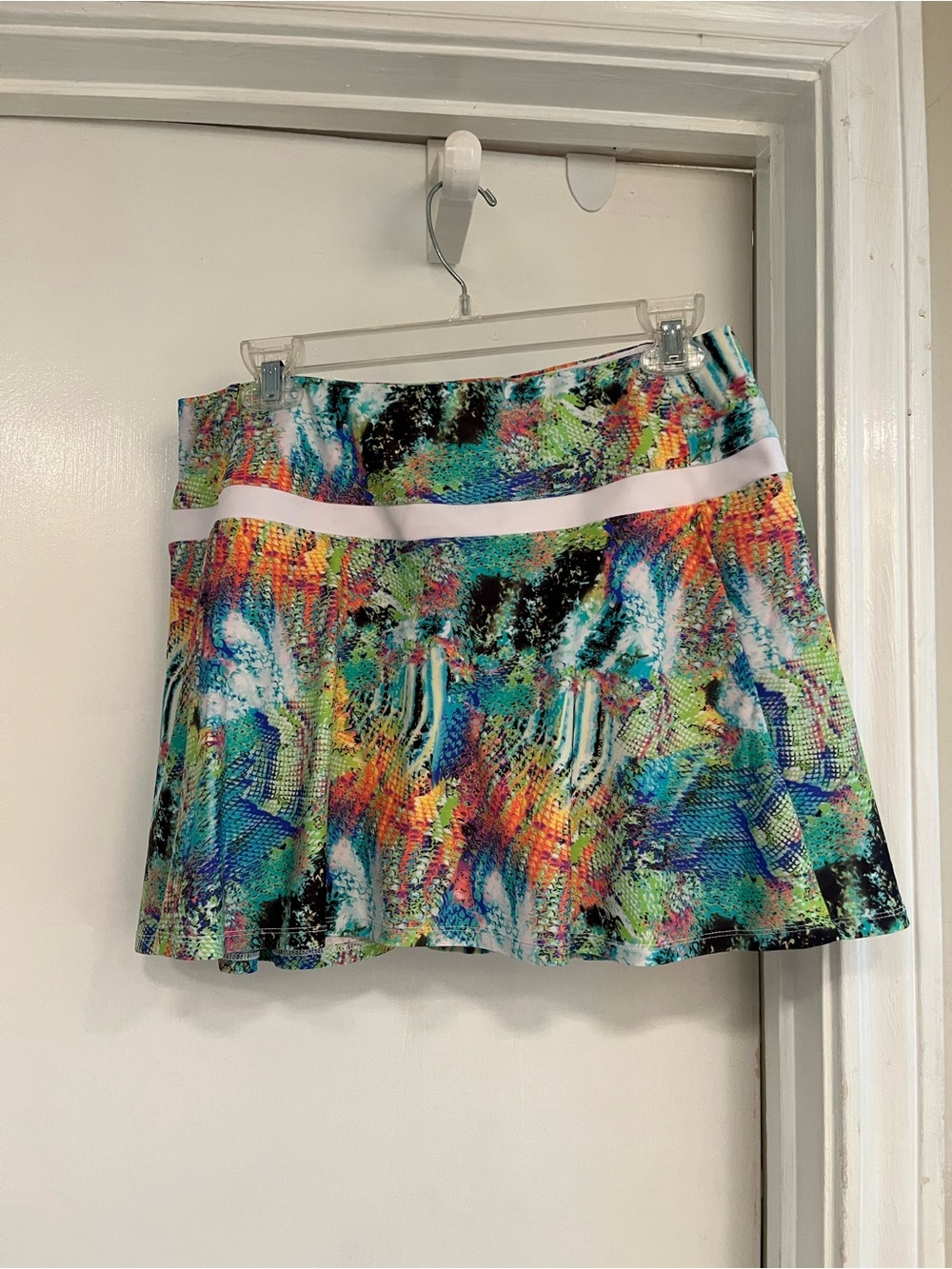B•Passionit Multicolor Abstract Print Women’s tennis skirt